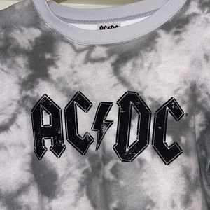 AC/DC cropped crewneck sweatshirt